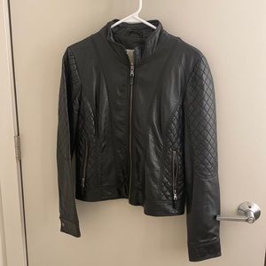 Jessica Simpson - faux leather black jacket
